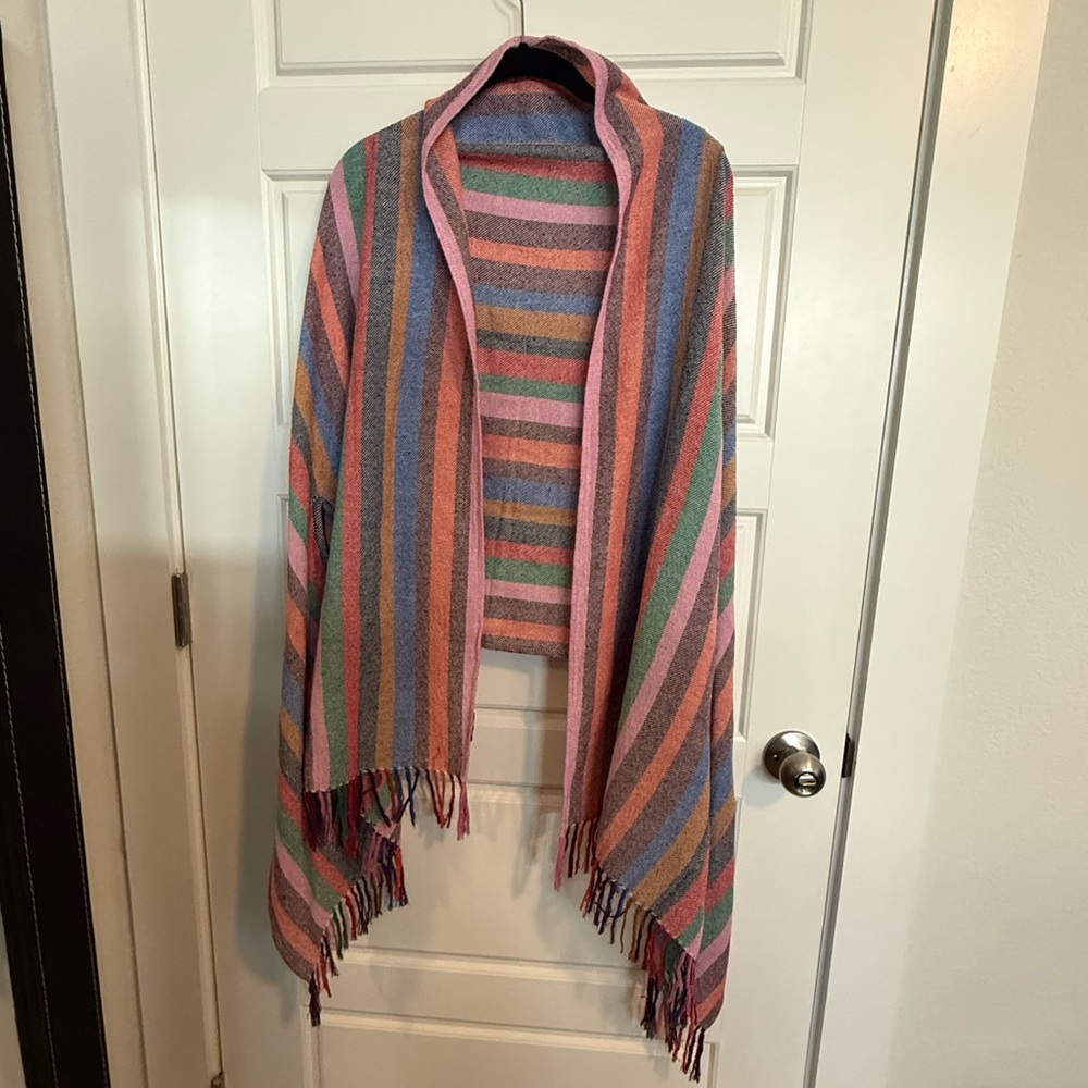Madewell Multicolor Striped Wrap/Scarf